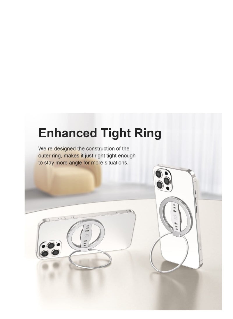 Generic - Magnetic Phone Ring Holder, Upgrade Phone Grip Stand, Magnetic Finger Phone Ring, Removable Magnetic Ring Holder Kickstand Loop, Only for iPhone 14, 13, 12 Pro/Max/Plus - Image 1