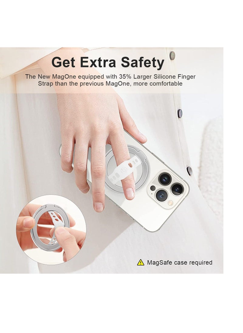 Generic - Magnetic Phone Ring Holder, Upgrade Phone Grip Stand, Magnetic Finger Phone Ring, Removable Magnetic Ring Holder Kickstand Loop, Only for iPhone 14, 13, 12 Pro/Max/Plus - Image 1