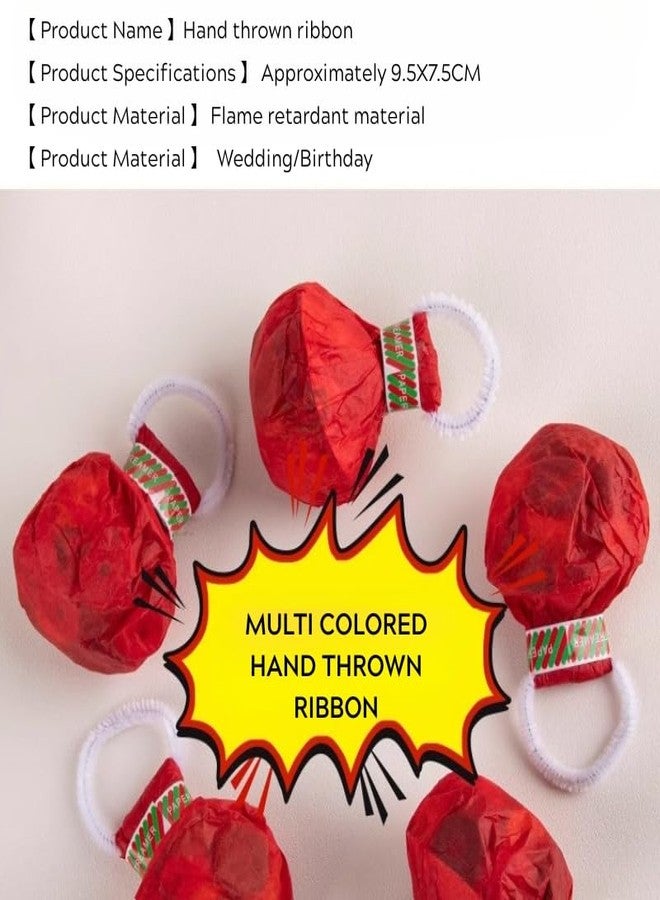 MIXNEX Hand Throw Streamer Confetti – 30 Rolls Colorful Pull String Party Poppers, No Mess Wedding Streamers, Birthday Celebration Handheld Ribbon for Kids & Adults - Image 4