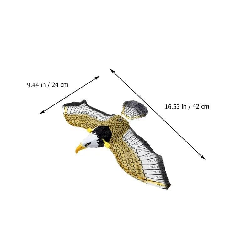 HOMOZE Flying Eagle Bird with Spread Wings Toy for Kids| Battery Operated Fly Eagle Toy with Hanging String and Sound | Animal Figure Toys for Toddler Kids | Birthday Gift for Boys and Girls - Image 5
