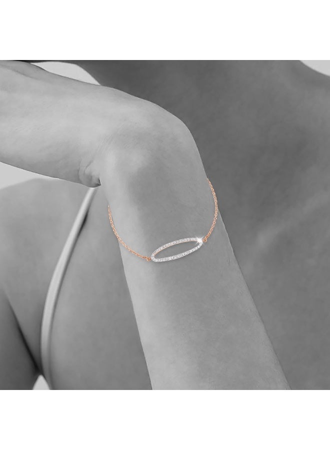 BAFLEH JEWELLERY Authentic Diamond Rose Gold Bracelet with IDT Certificate – Bafleh Exclusive - Image 4