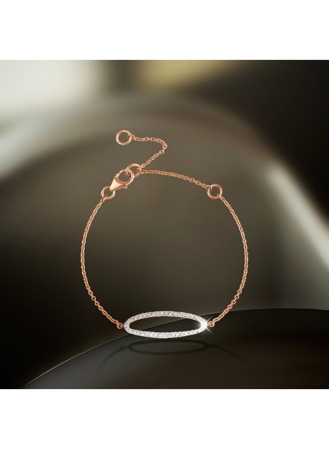 BAFLEH JEWELLERY Authentic Diamond Rose Gold Bracelet with IDT Certificate – Bafleh Exclusive - Image 3
