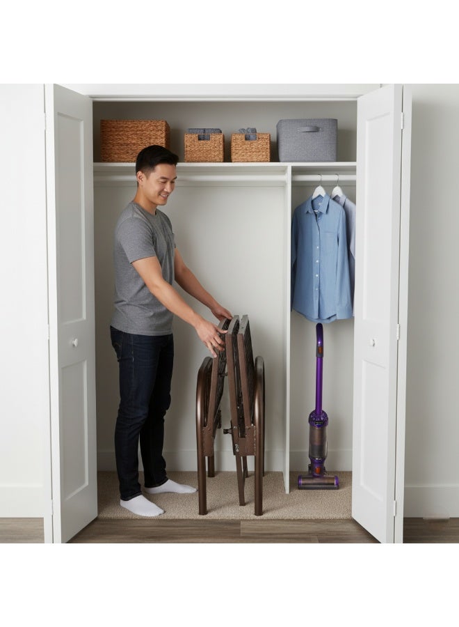 UNIKSAR Single Size Foldable Metal Platform Bed Frame, 90x190 cm Heavy-Duty Iron Slat Support, Space-Saving, No Box Spring Needed, Easy Assembly Guest Bed Base - Image 3