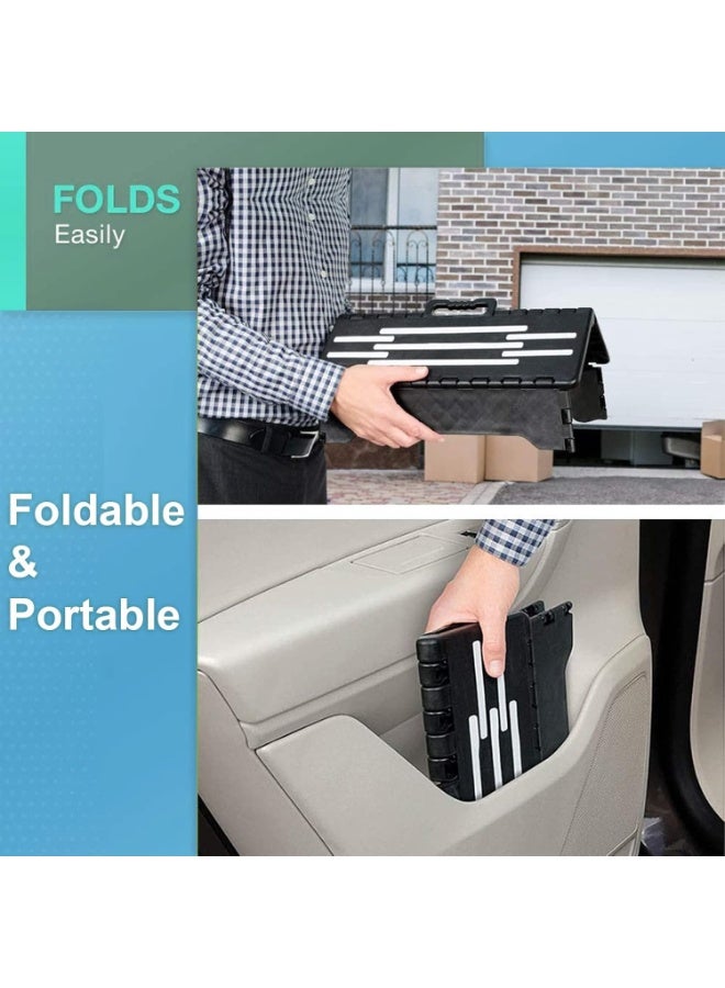 Generic Sturdy Folding Step Stool Portable 5”, Collapsible Half Step for Seniors Older Adults up to 300 lbs Entering Camper Van SUVs and RV, for Elderly People Getting up High Bed or Stairs - Image 5