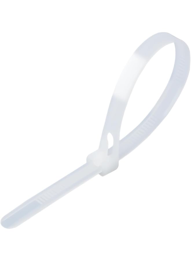 PROMASS promass Reusable Zip Ties Nylon 100 PCS (White, 12inch)  - Image 1