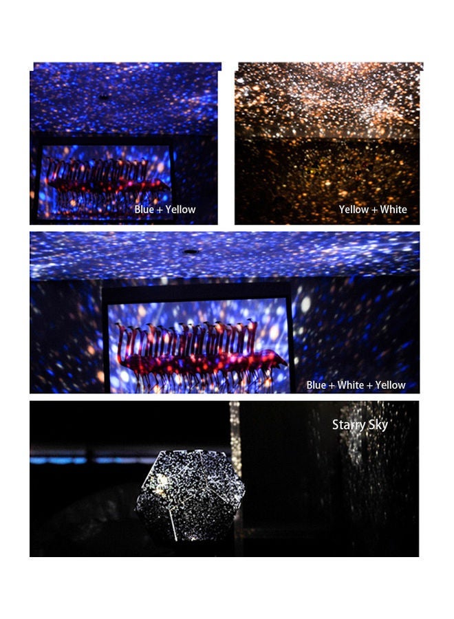 NIBEMINENT Fun with starry sky projector lamp upgrade three-color + rotating remote control version Black 13.9*8.4*13.9cm - Image 4