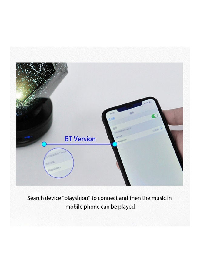 NIBEMINENT Fun with starry sky projector lamp upgrade three-color + rotating remote control version Black 13.9*8.4*13.9cm - Image 3