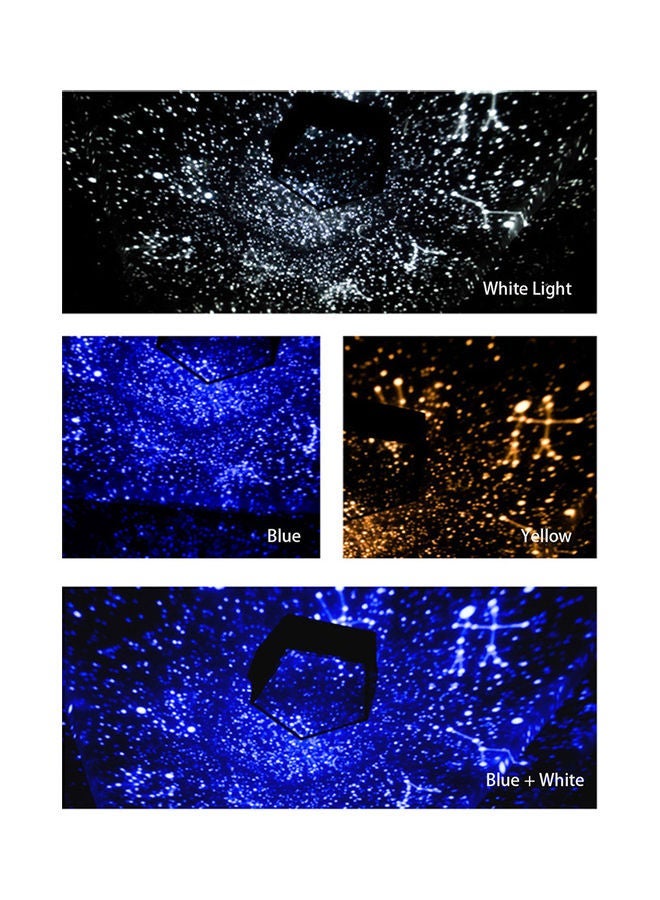 NIBEMINENT Fun with starry sky projector lamp upgrade three-color + rotating remote control version Black 13.9*8.4*13.9cm - Image 2