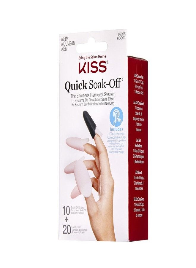 KISS Quick Soak-Off Remover Caps KSO01C  - Image 3
