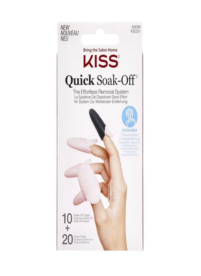 KISS Quick Soak-Off Remover Caps KSO01C  - Image 1