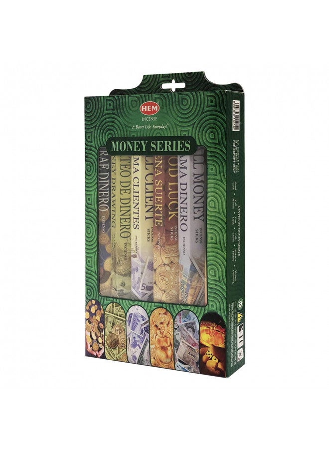 TRUMIRI Hem Incense Sticks Variety Pack #3 and Incense Stick Holder Bundle with 6 Money Series Fragrances - Image 2