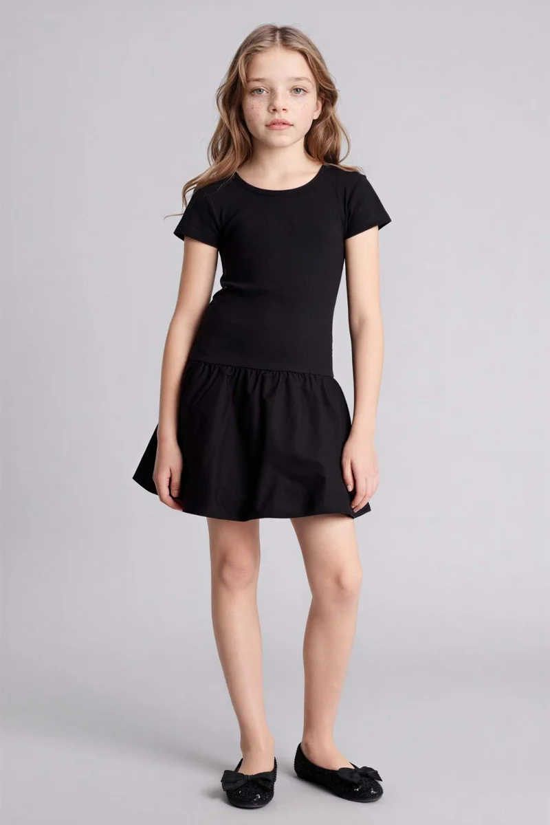 DeFacto Girl Half Sleeve Dress