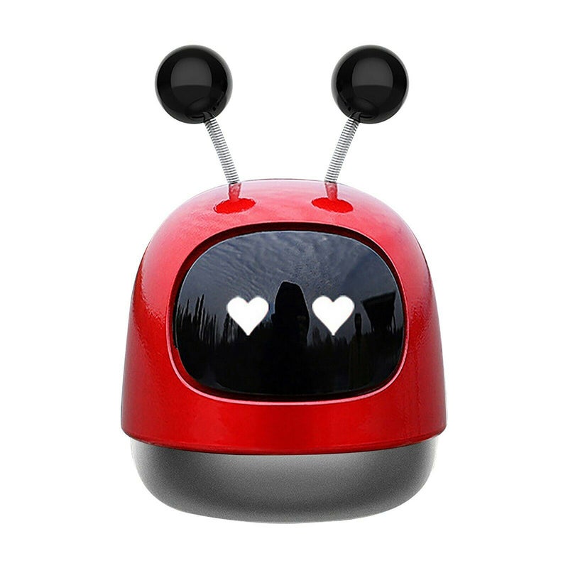 Car Perfume Cute Robot-shaped Solid Fragrance Incense Tablets Long-lasting Light Ornaments space gray - Image 3