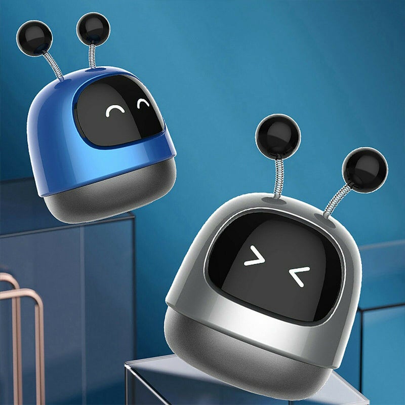 Car Perfume Cute Robot-shaped Solid Fragrance Incense Tablets Long-lasting Light Ornaments space gray - Image 4