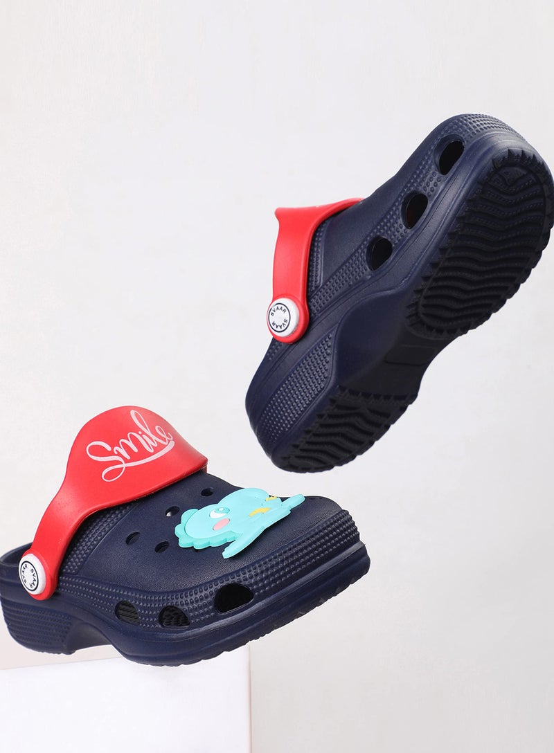 SVAAR Attractive Clog Shoes For Boys & Girls || Indoor & Outdoor Sandals Clogs For Kids Navy Blue, 7 UK - Image 4