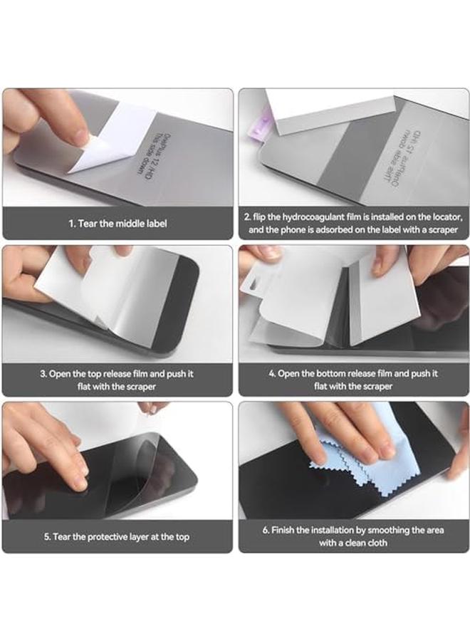 Pack Screen Protector For Motorola Edge 50 Pro 5G 6.7 Inch Support Fingerprint Unlock Full Cover Hydrogel Aqua Screen Protector Curved For Motorola Edge 50 Pro 5G