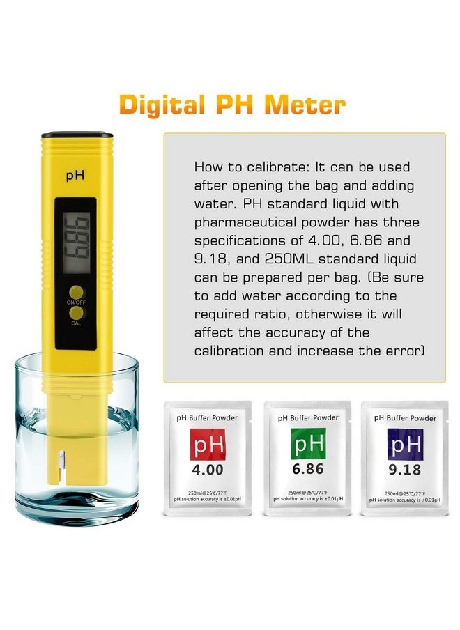 Beauenty - PH Meter for Water Hydroponics Digital PH Tester Pen 0.01 High Accuracy Pocket Size with 0-14 PH Measurement Range for Household Drinking, Pool and Aquarium - Image 1