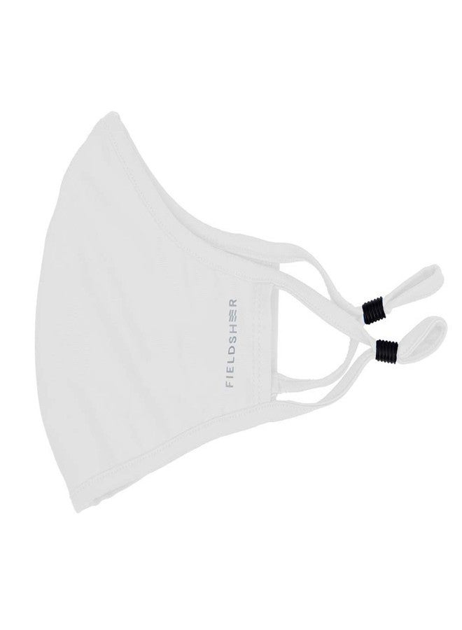 Fieldsheer Cooling Reusable Face Mask, Breathable Comfort, Face Cover for Home Office Work Outdoors, One Size - White - Image 1