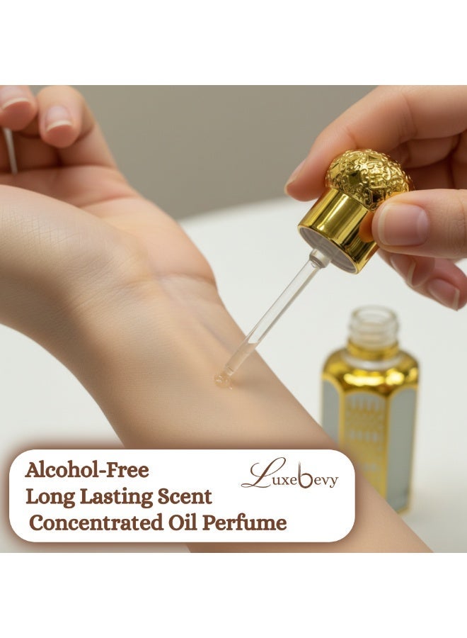 Luxebevy Musk Tahara & Silk Musk Perfume Oil Set – 2 × 12ml Alcohol-Free Concentrated Oil – Long Lasting Clean Scent for Men and Women - Image 5