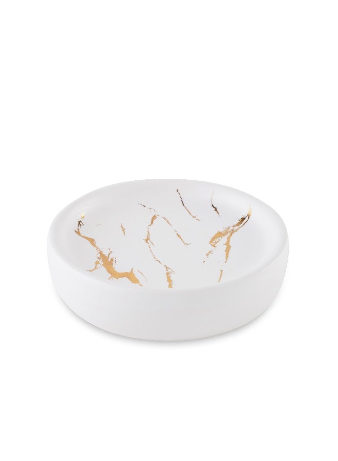 Pan Home Astral 3-piece Ceramic Bathroom Accessories Set - Gold - Image 4