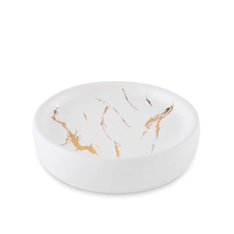 Pan Home Astral 3-piece Ceramic Bathroom Accessories Set - Gold - 211AIC9901961 - Image 5