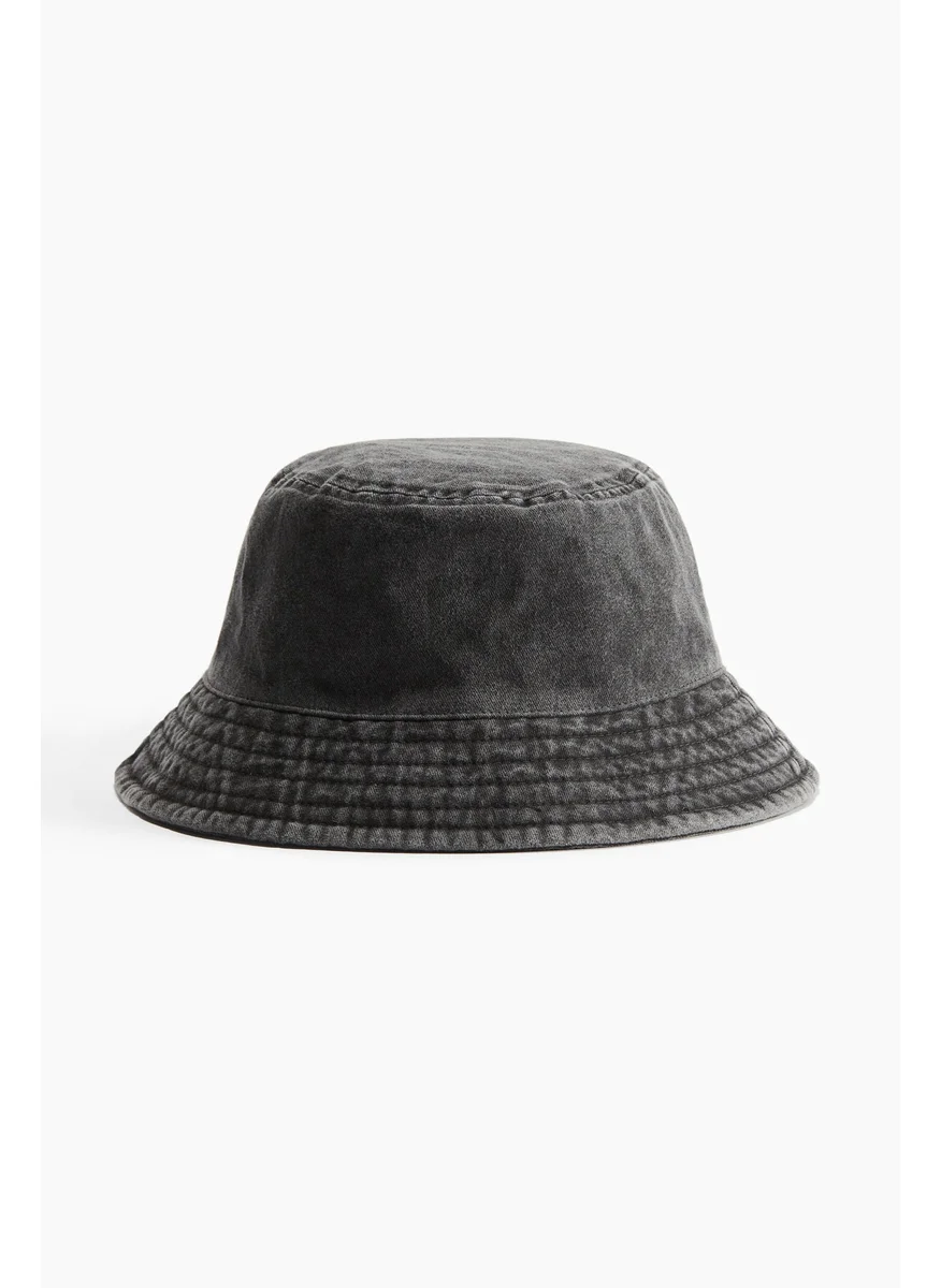 H&M Cotton Denim Bucket Hat