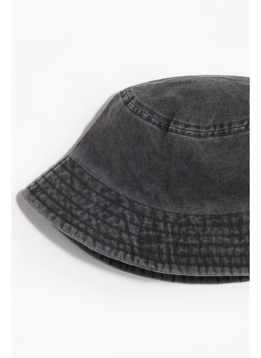 H&M Cotton Denim Bucket Hat