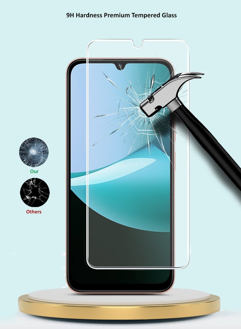 ELTRAZONE Xiaomi Redmi 15C 4G/5G 2025 GMAX Premium Series Curved Edges 9H 2.5D Tempered Glass Screen Protector - Clear - Image 3