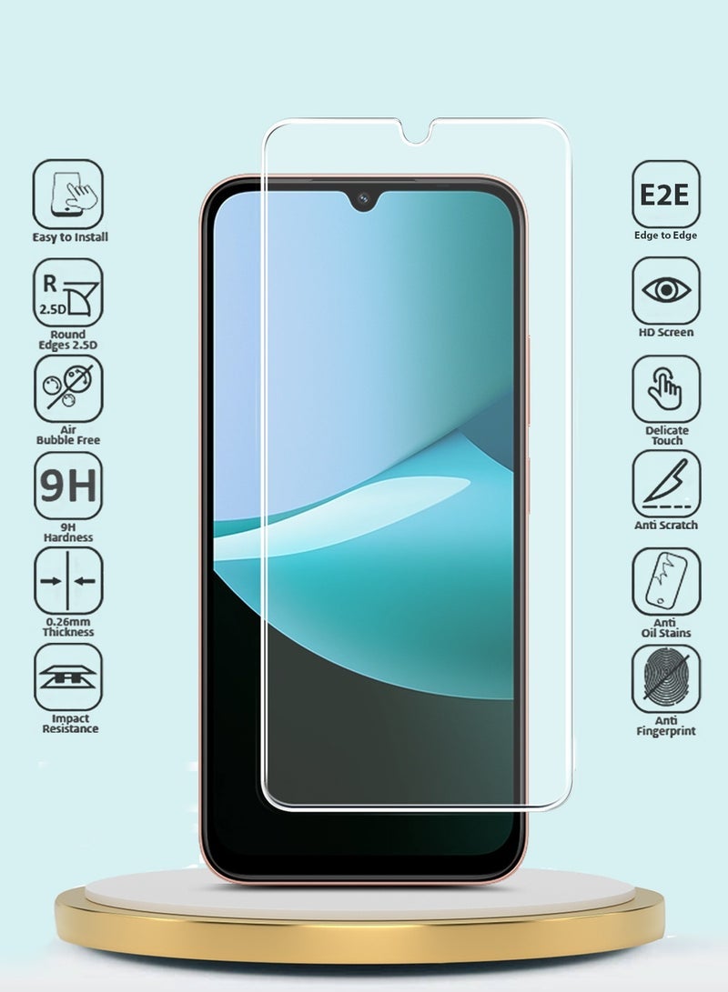 ELTRAZONE Xiaomi Redmi 15C 4G/5G 2025 GMAX Premium Series Curved Edges 9H 2.5D Tempered Glass Screen Protector - Clear - Image 2