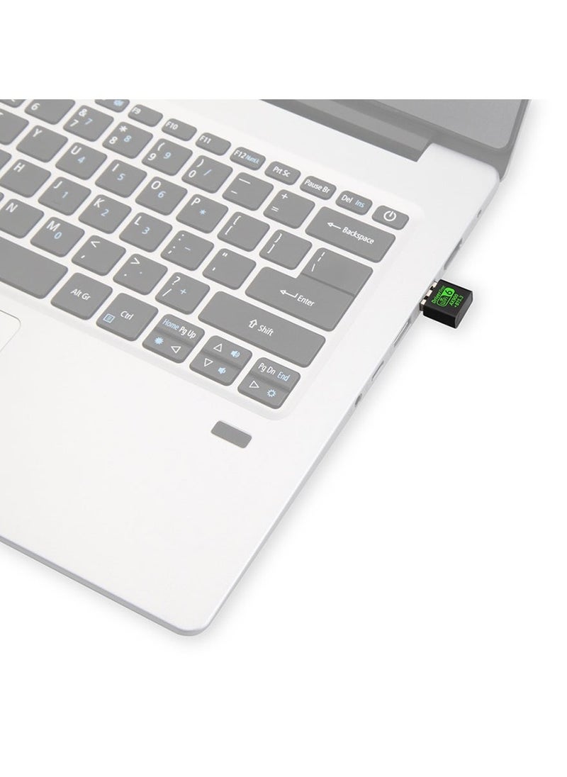 FLOWING - USB WiFi Bluetooth Adapter, 900Mbps Dual Band 2.4/5Ghz Wireless Network External Receiver, Mini WiFi Dongle for PC/Laptop/Desktop - Image 1