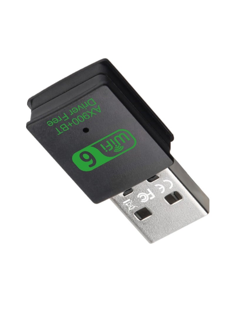 FLOWING USB WiFi6+BT5.4 Bluetooth Adapter, 601Mbps Dual Band 2.4/5Ghz Wireless Network External Receiver, Mini WiFi Dongle for PC/Laptop/Desktop - Image 2