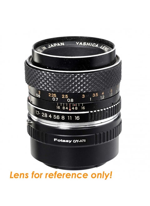 Fotasy CY Lens to E-Mount Adapter, Contax Zeiss C/Y Lens to E Mount Adapter, Contax Lens EMount, Compatible with Sony a7 a7r a7s a7 II III IV a9 a9II a7c aplha 1 a6600 a6500 a6400 a6300 a6100 ZV-E10