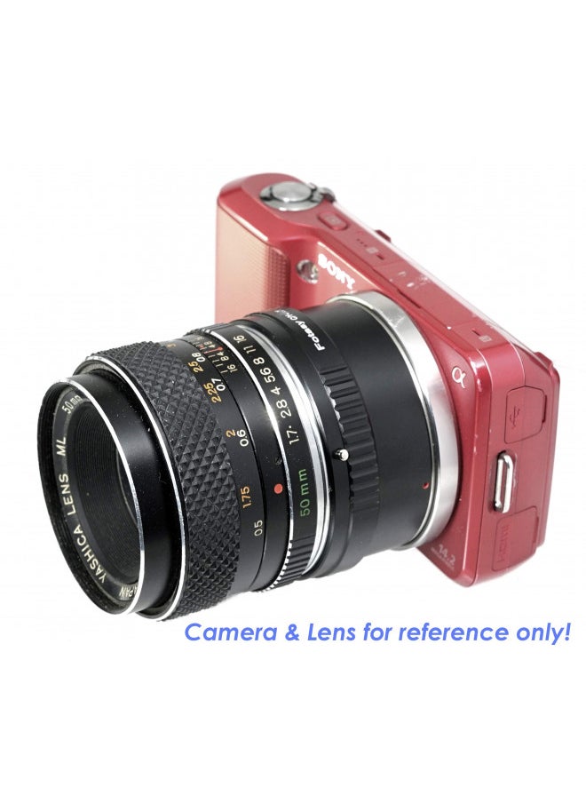 Fotasy - Fotasy CY Lens to E-Mount Adapter, Contax Zeiss C/Y Lens to E Mount Adapter, Contax Lens EMount, Compatible with Sony a7 a7r a7s a7 II III IV a9 a9II a7c aplha 1 a6600 a6500 a6400 a6300 a6100 ZV-E10 - Image 1