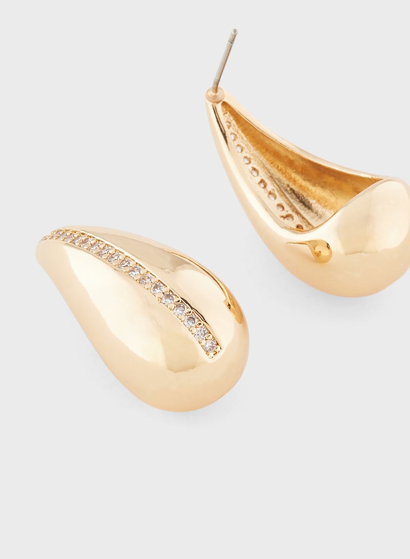 ELLA Rhinestone Hoop Earrings  - Image 2