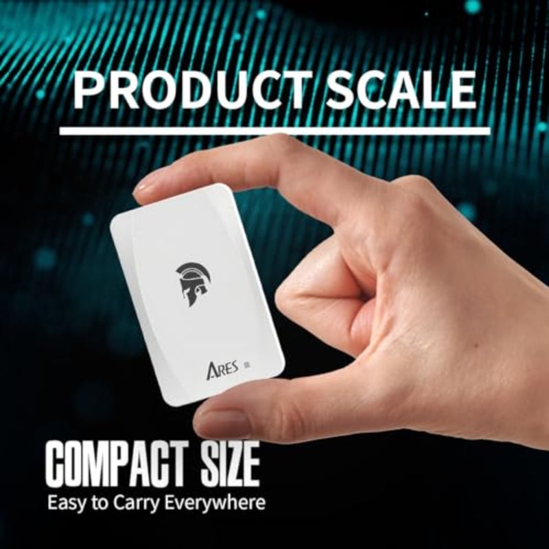 Portable SSD for gaming and creative work, aluminum alloy body, matte black finish, ultra-fast 1050/1000 MB/s read/write speeds - Image 5