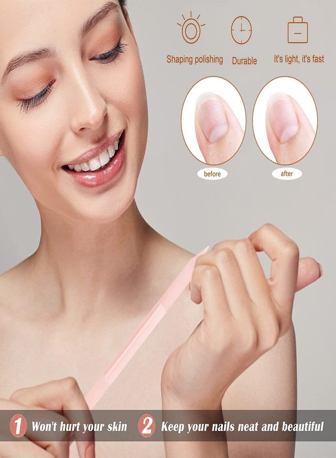 سيلبوي مجموعة SILPECWEE المكونة من 3 قطع من أدوات دفع الجلد الميت الزجاجي، وعصي الجلد الميت الزجاجي الكريستالي، ومبرد أظافر زجاجي مزدوج الجوانب، وأدوات إزالة الجلد الميت للأظافر، وأدوات العناية بالأظافر، وبرد دقيق (لون داكن). - Image 5