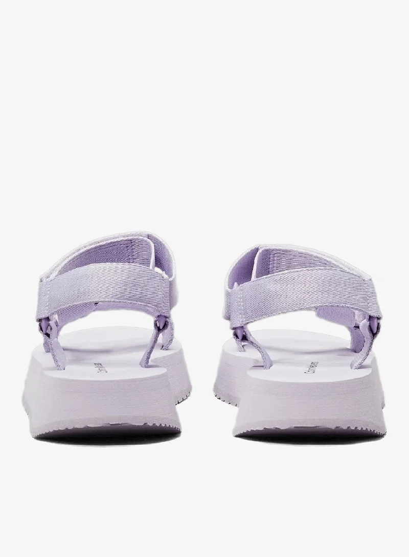 Calvin Klein Jeans Lavender Blue/Pastel Lilac Webbing Sandals for Women | Best Price UAE