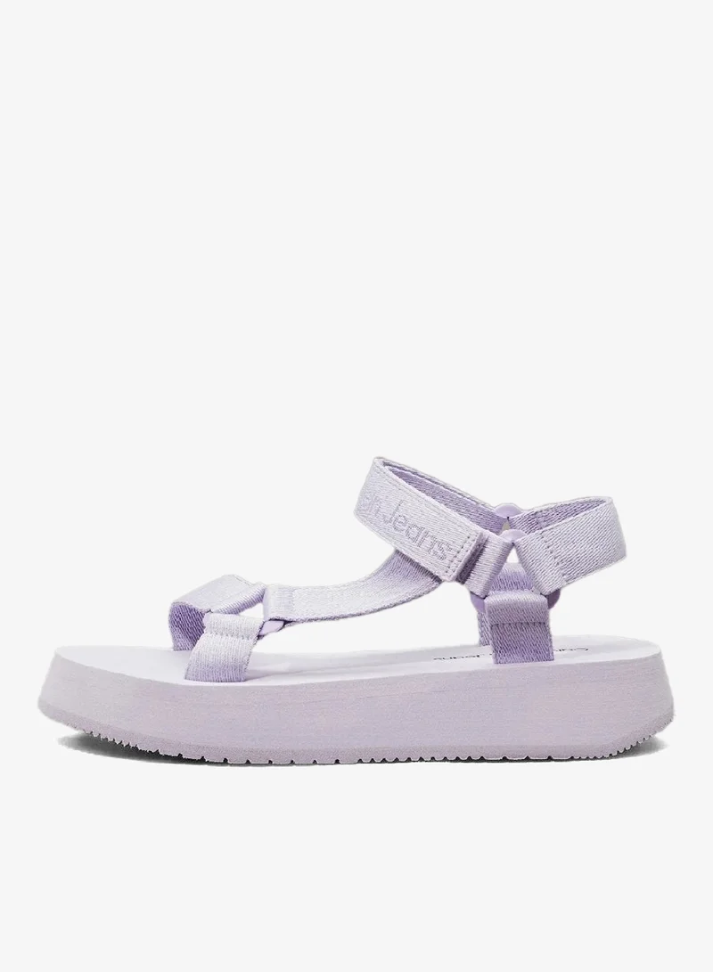 Calvin Klein Jeans Lavender Blue/Pastel Lilac Webbing Sandals for Women | Best Price UAE