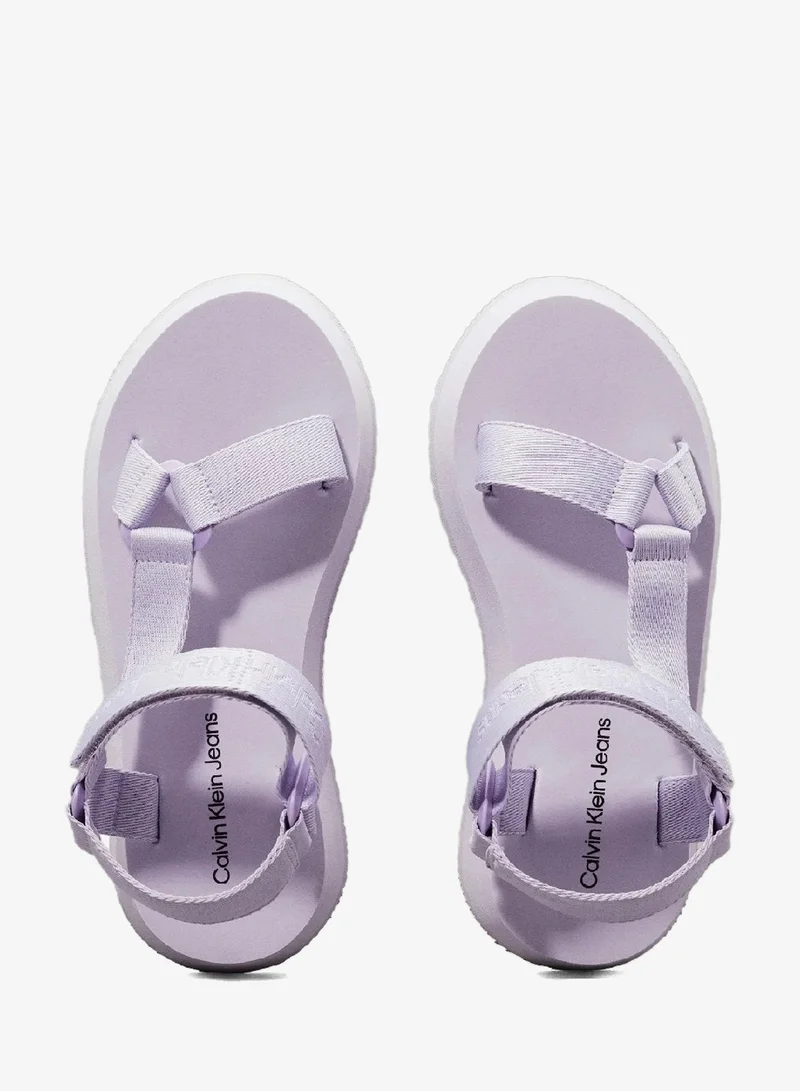 Calvin Klein Jeans Lavender Blue/Pastel Lilac Webbing Sandals for Women | Best Price UAE
