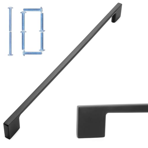 KOOFIZO 10 Pack 11516 Inch Matte Black Kitchen Cabinet Pulls Black Cabinet Handles Black Cabinet Hardware for Kitchen Cabinets Drawer P01 Dresser Cupboard Bedroom Bathroom - Image 1
