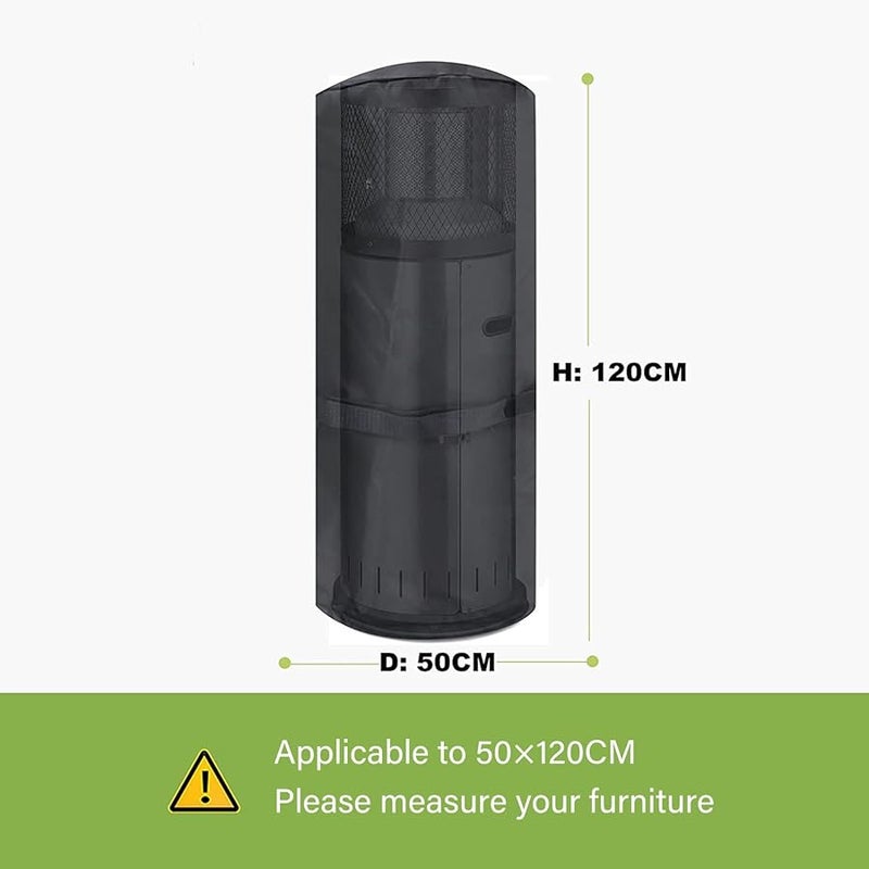 غطاء سخان الفناء من قماش أكسفورد الممتاز - مقاس طويل - مقاوم محسن للشمس والرياح - Image 4