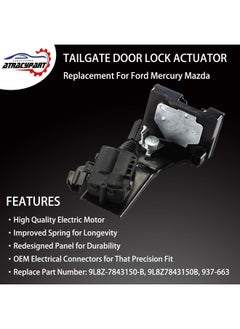 Generic Rear Liftgate Door Lock Actuator Tailgate Latch Actuator  Replacement For 2009-2012 Ford Escape 2008-2011 Mazda Tribute 2009-2011 Mercury Mariner  Replace Oe 9L8Z-7843150-B 9L8Z7843150B  - Image 2