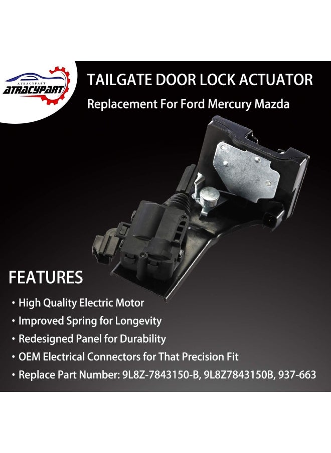 Generic Rear Liftgate Door Lock Actuator Tailgate Latch Actuator  Replacement For 2009-2012 Ford Escape 2008-2011 Mazda Tribute 2009-2011 Mercury Mariner  Replace Oe 9L8Z-7843150-B 9L8Z7843150B  - Image 2