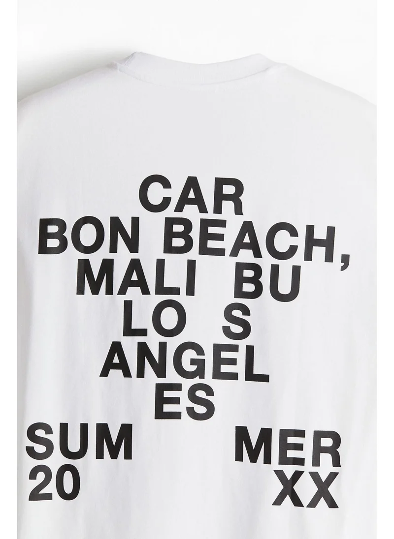 H&M Loose Fit Printed T-shirt