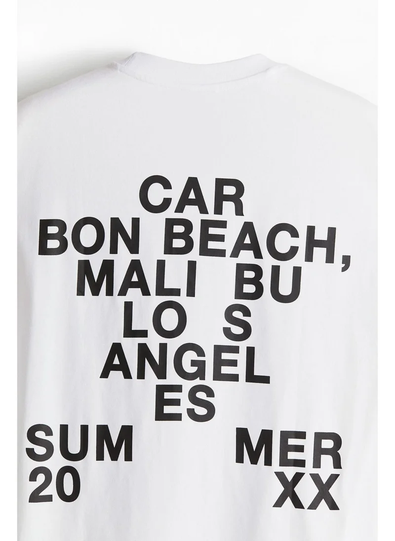 H&M Loose Fit Printed T-shirt