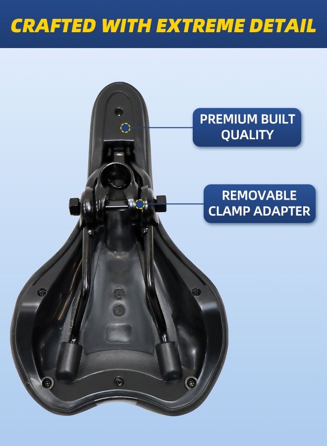 CREEPER Bicycle saddle silicone memory foam seat cushion universal for mountain roads Filled with high silicone internally Zero indentation for long distances - Image 3