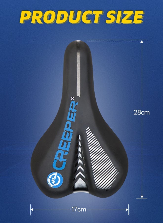 CREEPER Bicycle saddle silicone memory foam seat cushion universal for mountain roads Filled with high silicone internally Zero indentation for long distances - Image 2