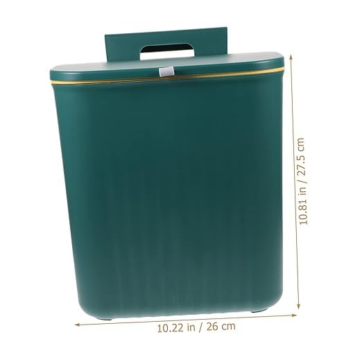 JUVIW Kitchen Trash Can Garbage Can, Hanging Garbage Can, Wall Mounted Garbage Can, Covered Garbage Can, Garbage Can in Narrow Places - Image 3