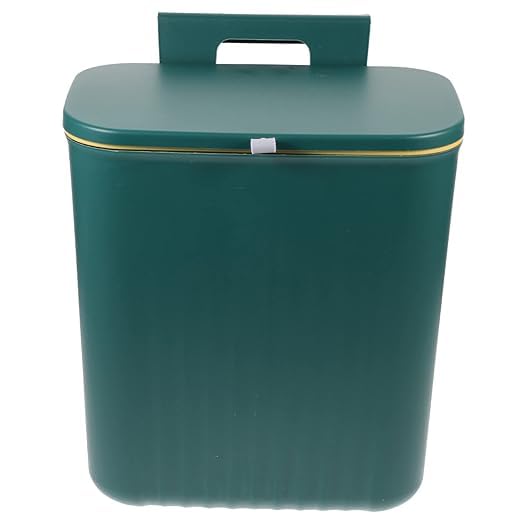 JUVIW Kitchen Trash Can Garbage Can, Hanging Garbage Can, Wall Mounted Garbage Can, Covered Garbage Can, Garbage Can in Narrow Places - Image 1