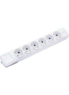Konza Six-Piece Grounded Terminal Group Socket White 
